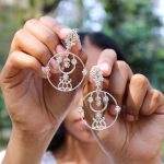 Majestic Flora 925 silver earrings