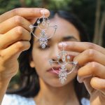 Radiant Orchid 925 silver earrings