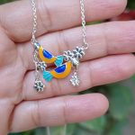 Bird 925 silver necklace