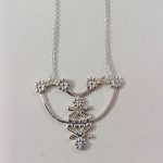 Radiant Orchid 92.5 sterling Silver Long Neckpiece