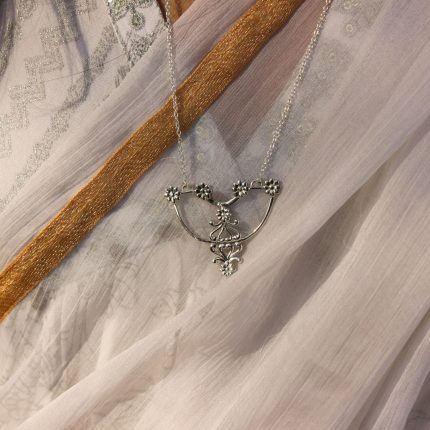 Radiant Orchid 92.5 Sterling Silver Long Neckpiece