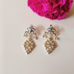 Delicate Filigree Dangle 925 silver earrings