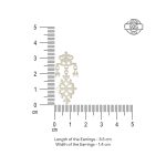 Delicate Filigree Dangle 925 Silver Earrings - Image 4