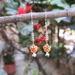 Delicate Gulmohar 925 Silver Danglers