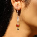 Delicate Gulmohar Flower 92.5 Sterling Silver Earrings